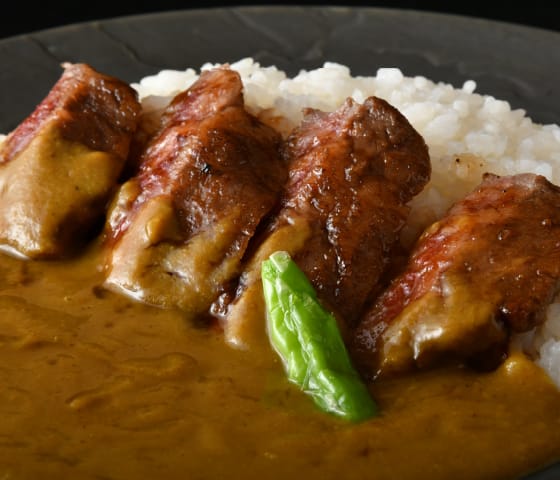 岩戸屋の松阪牛ステーキカレー