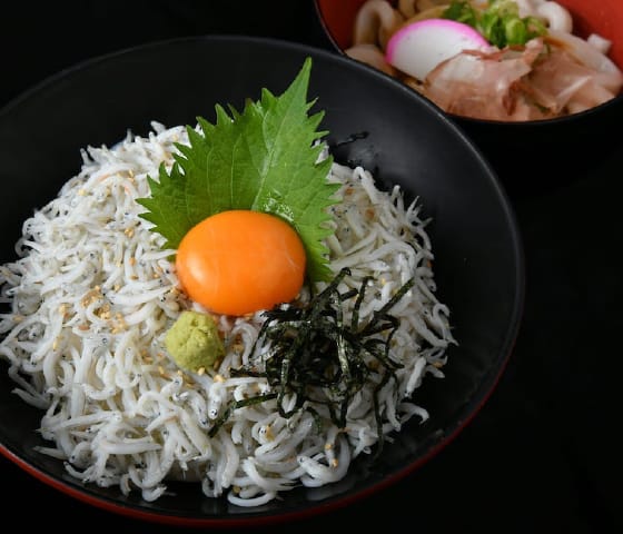 釜揚げしらす丼とミニ伊勢うどんセット