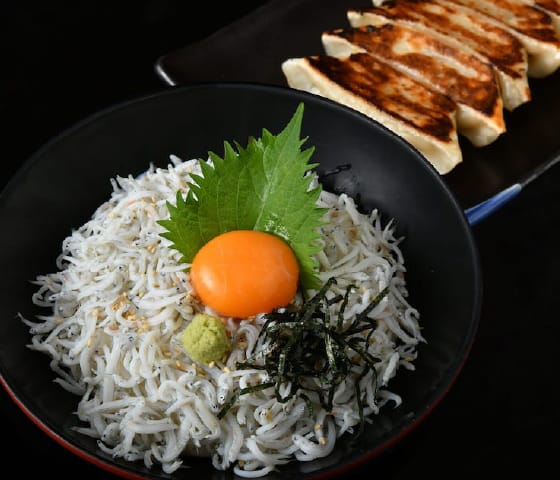 釜揚げしらす丼・焼餃子セット