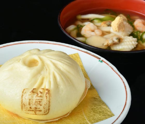 松阪牛まん・海鮮あんかけうどんセット【冬季限定】