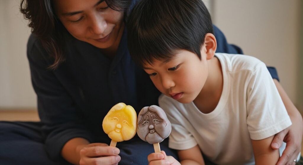 アイスと親子
