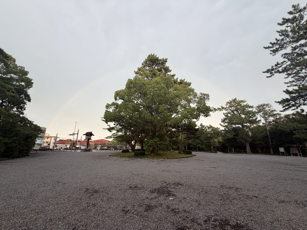 伊勢神宮外宮 虹